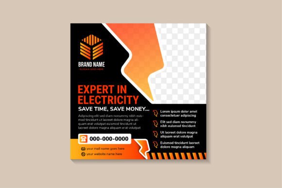 Download Expert in Electricity Square Banner - Banner Collection