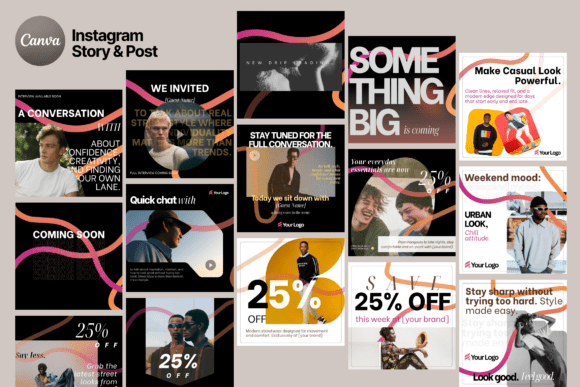Download Men’s Urban Fashion Instagram Canva - Fashion instagram Collection