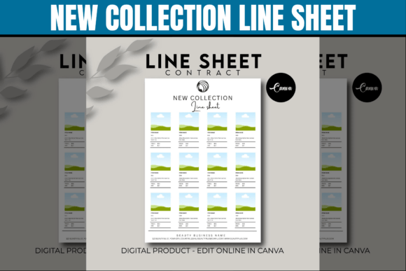 Download New Collection Line Sheet Template - Premium Resources