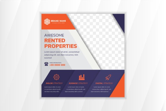Download Property Square Banner Orange Purple - Banner Collection