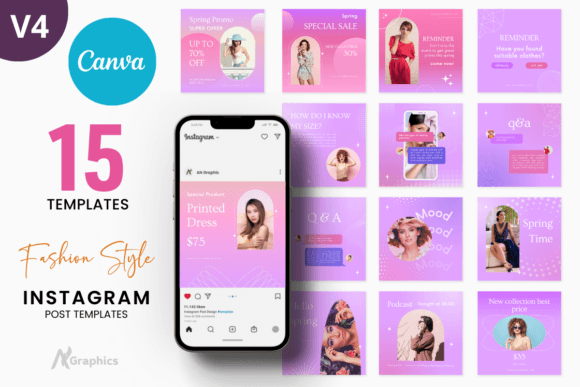 Download 15 Dark Fashion Instagram Post Templates - Fashion instagram Collection
