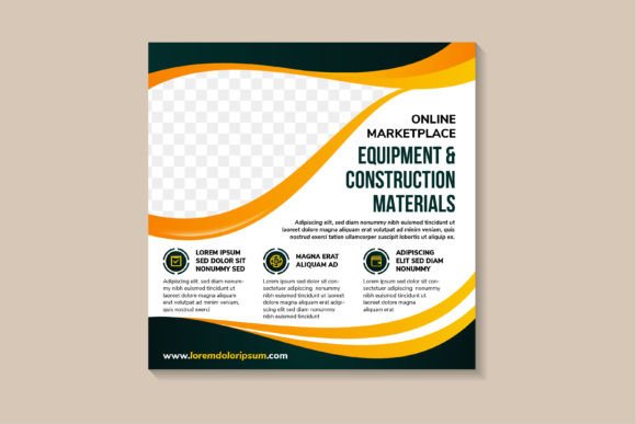 Download Equipment &amp; Construction Square Banner - Banner Collection