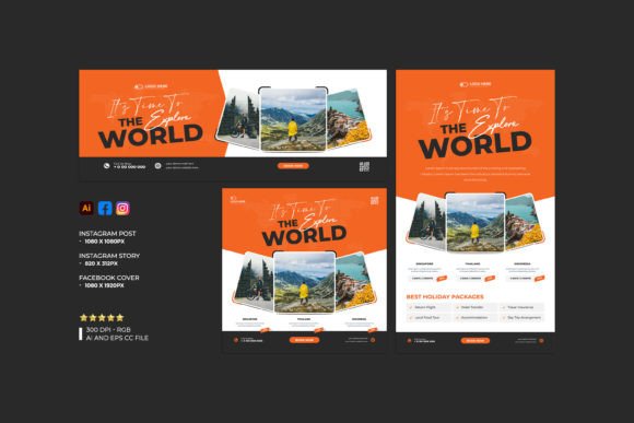 Download Travel Social Media Banner Template - Banner Collection