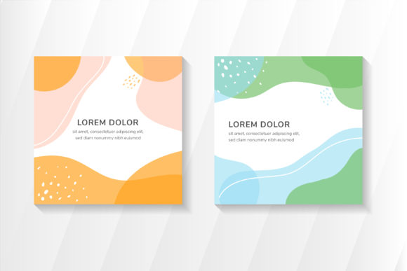Download Square Banner Liquid Memphis Pastel - Banner Collection