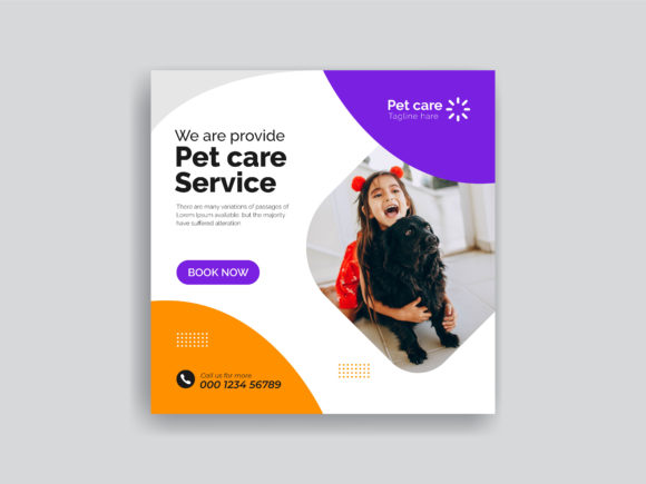 Download Pet Care Social Media Post Ads Banner - Banner Collection
