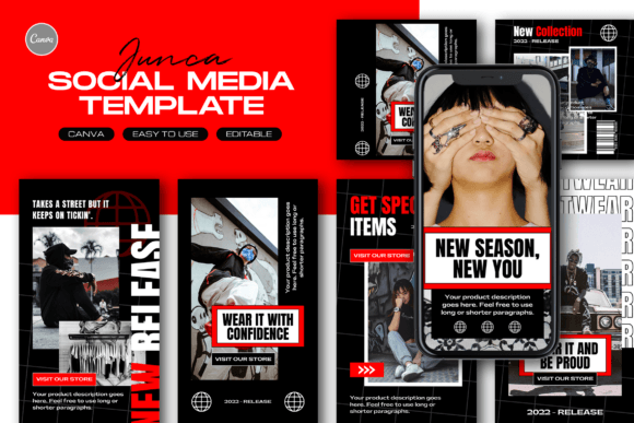 Download Junca Hype Fashion Instagram Template - Fashion instagram Collection