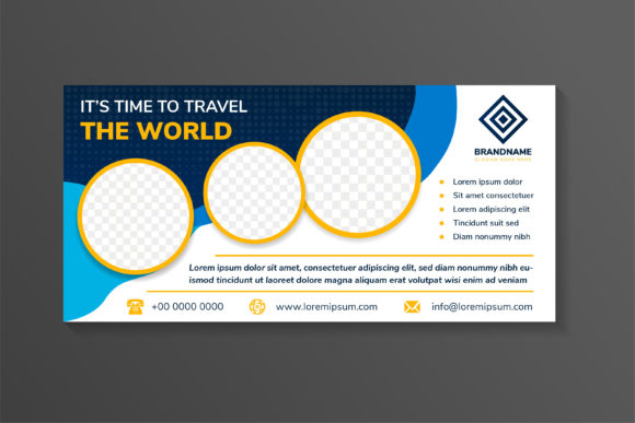 Download Time Travel the World Horizontal Banner - Banner Collection