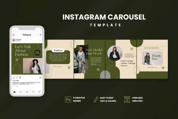Download Talk Fashion Instagram Carousel - Fashion instagram Collection